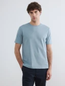 LCWAIKIKI Classic Mavi Loose Fit Basic Dry Touch Tişört thumbnail 2