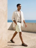 LCW Vision Beyaz Regular Fit Erkek Şort thumbnail 1