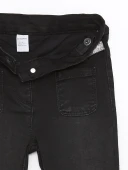 LCW Kids Siyah Basic Kız Bebek Jean Pantolon thumbnail 3