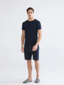 LC WAIKIKI Lacivert Slim Fit İnce Basic Tişört thumbnail 2