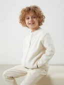 LCW Kids Bej Basic Erkek Çocuk Fermuarlı Sweatshirt thumbnail 1