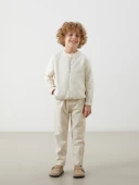 LCW Kids Bej Basic Erkek Çocuk Fermuarlı Sweatshirt thumbnail 2