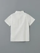 LCW Kids Beyaz Basic Cepli Erkek Çocuk Poplin Gömlek thumbnail 7