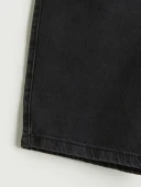 LCW Kids Gri Basic Cepli Erkek Çocuk Jean Şort thumbnail 2
