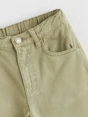 LCW Kids Yeşil Basic Erkek Çocuk Jean Şort thumbnail 2