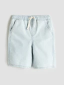 LCW Kids İndigo Basic Cepli Erkek Çocuk Jean Şort thumbnail 1