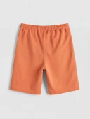 LCW Kids Turuncu Beli Lastikli Basic Erkek Çocuk Şort thumbnail 3