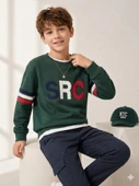 Erkek Çocuk Haki Sweatshirt thumbnail 2