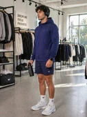 Erkek Lacivert Kapşonlu Sweatshirt thumbnail 3