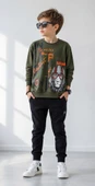 Erkek Çocuk Haki Sweatshirt thumbnail 1