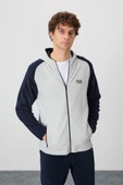 Erkek Gri Polar Sweatshirt thumbnail 3