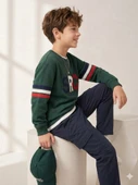 Erkek Çocuk Haki Sweatshirt thumbnail 3