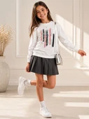 Kız Çocuk Beyaz Sweatshirt thumbnail 1