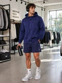 Erkek Lacivert Kapşonlu Sweatshirt thumbnail 1
