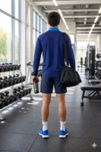 Erkek Lacivert Antrenman Sweatshirt thumbnail 4
