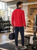 Erkek Kırmızı Antrenman Sweatshirt thumbnail 4