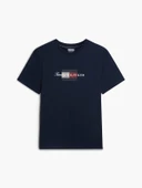 SCRIPT FLAG REGULAR TEE Erkek Mavi T-Shirt - MW0MW43226 thumbnail 6