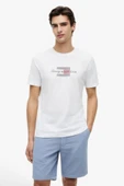 SCRIPT FLAG REGULAR TEE Erkek Beyaz T-Shirt - MW0MW43226 thumbnail 1