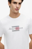 SCRIPT FLAG REGULAR TEE Erkek Beyaz T-Shirt - MW0MW43226 thumbnail 4