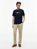 SCRIPT FLAG REGULAR TEE Erkek Mavi T-Shirt - MW0MW43226 thumbnail 1