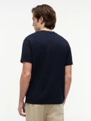 SCRIPT STACK REGULAR TEE Erkek Mavi T-Shirt - MW0MW43224 thumbnail 3
