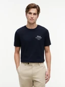 SCRIPT STACK REGULAR TEE Erkek Mavi T-Shirt - MW0MW43224 thumbnail 2