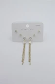 Çoklu Set Küpe - Altın thumbnail 2