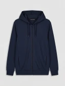 LCWAIKIKI Basic Lacivert Erkek Fermuarlı Sweatshirt thumbnail 5