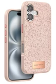 Onegif Apple iPhone 16 Bright Simli Kapak - Pembe thumbnail 1