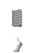 Gri Erkek Görünmez Çorap 6 çift thumbnail 1