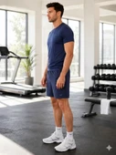Erkek Lacivert Spor Şort thumbnail 3