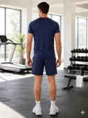 Erkek Lacivert Spor Şort thumbnail 4
