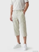 LCWAIKIKI Classic Bej Regular Fit Erkek Kargo Şort thumbnail 2