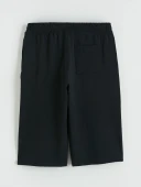 LCWAIKIKI Classic Siyah Regular Fit Erkek Şort thumbnail 7