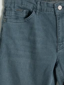 LCW Jeans Gri Regular Fit Erkek Jean Şort thumbnail 7