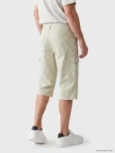 LCWAIKIKI Classic Bej Regular Fit Erkek Kargo Şort thumbnail 3