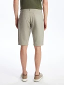 LCWAIKIKI Classic Bej Slim Fit Erkek Şort thumbnail 4