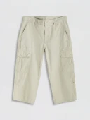 LCWAIKIKI Classic Bej Regular Fit Erkek Kargo Şort thumbnail 4