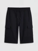 LCWAIKIKI Classic Siyah Regular Fit Erkek Kargo Şort thumbnail 5