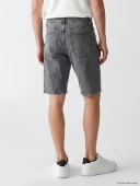 LCW Jeans Antrasit Regular Fit Erkek Jean Şort thumbnail 3