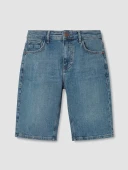 LCW Jeans İndigo Regular Fit Erkek Jean Şort thumbnail 4