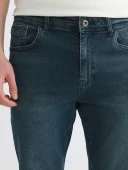 LCW Jeans İndigo Regular Fit Erkek Jean Şort thumbnail 3