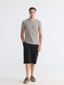 LCWAIKIKI Classic Siyah Regular Fit Erkek Kargo Şort thumbnail 1