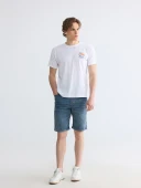 LCW Jeans İndigo Regular Fit Erkek Jean Şort thumbnail 1