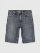 LCW Jeans Antrasit Regular Fit Erkek Jean Şort thumbnail 4