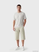 LCWAIKIKI Classic Bej Regular Fit Erkek Kargo Şort thumbnail 1