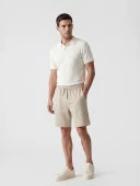 LCWAIKIKI Classic Bej Regular Fit Erkek Şort thumbnail 1