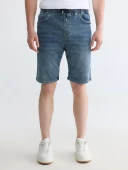 LCW Jeans İndigo Regular Fit Erkek Jean Şort thumbnail 4