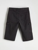 LCW Jeans Gri Erkek Kargo Jean Şort thumbnail 6