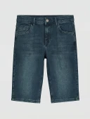 LCW Jeans İndigo Regular Fit Erkek Jean Şort thumbnail 4